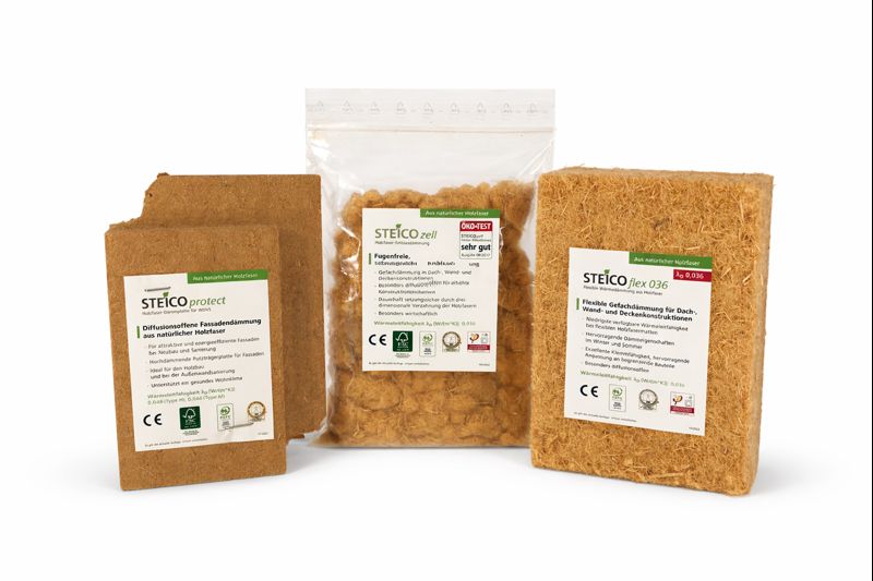 Holzfaser-Dämmprodukte aus dem vorhandenen WUPF Bildmaterial